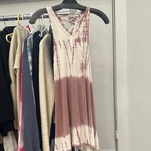 Vintage Havana Pink and Cream Tie-Dye Kids Dress